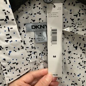 DKNY Men’s Dress Shirt Block Design